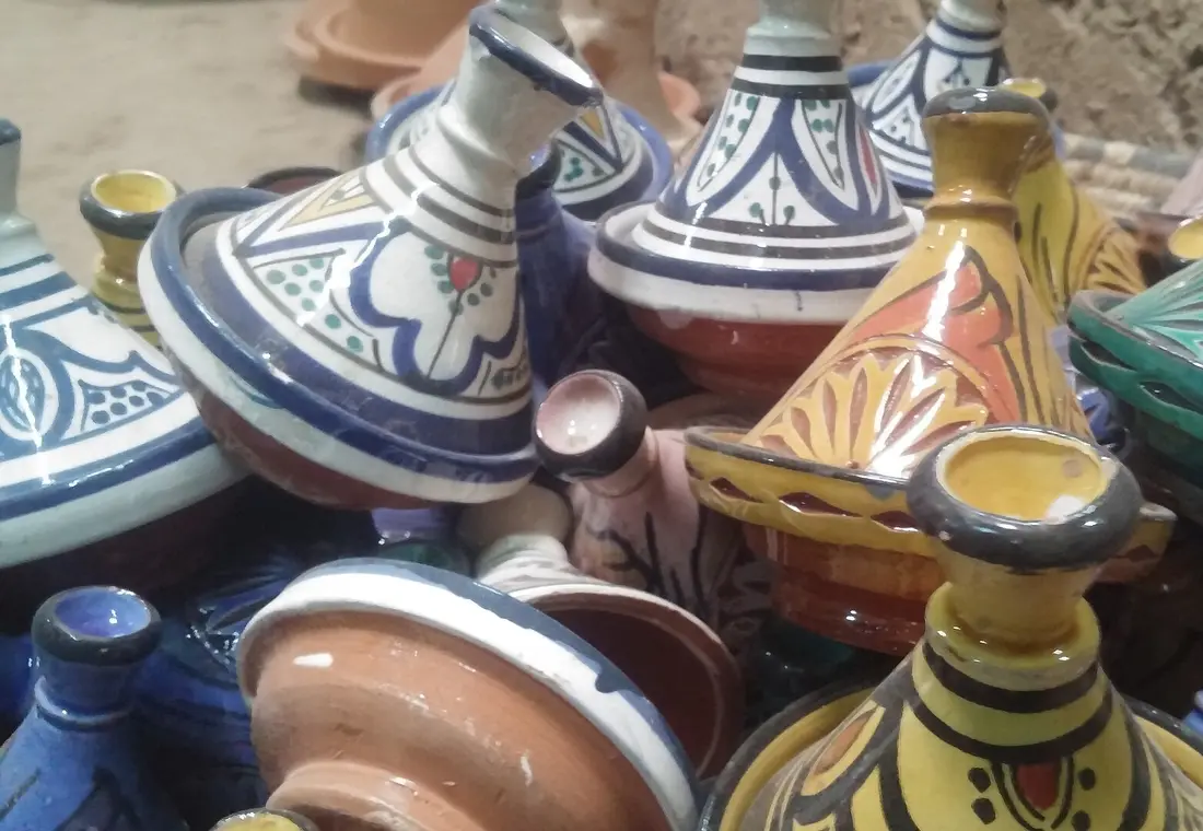 Hand-painted tagines
